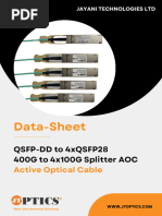 Jtoptics 400g To 4x100g Aoc Cable Data Sheet