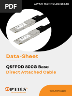 800G DAC Direct Attached Cable Data Sheet by JTOPTICS