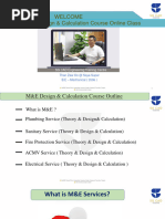 M&E Design & Calculation Introduction Lecture For - 2022 Update