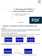 Cours Mecanique Fluides - Chapitres 6 Et 7