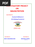 Project On Malnutrition