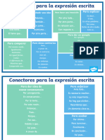 Posters Conectores para La Expresion Escrita