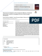 Numerical Investigation of Increasing The Efficiency of Thermal Photovoltaic System by Changing The Level of Heat Transfer Distribution