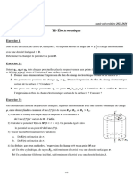 TD Électrostatique: Exercice 1