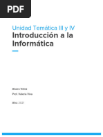 Introduccion A La Informatica - Unidad III y IV