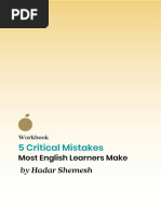 Masterclass With Hadar Shemesh Workbook