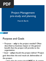 Project Management Part 2 - Pre Study and Planning - 240122