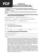 (IL) FMLA Certification Form Employee Condition Beatriz Ruiz