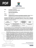 MEMORÁNDUM No.260-DA-EYMM-2023 Para: Alcaldesa Cantòn Puerto Lopez DE: Directora Administrativa Fecha: Asunto