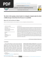 The Effect of Ribs Spacing On Heat Transfer in Rectangular Channels Under The Effect of Different Types of Heat Flux in The Presence of A Nanofluids