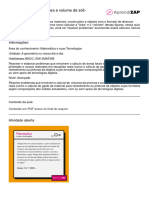 Problemas Com Area e Volume de Solidos Geometricos