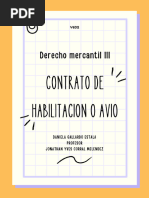 Contrato de Habilitación o Avío