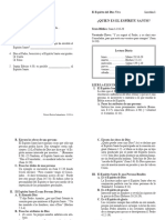 ¿Quien Es El Espíritu Santo?: El Espíritu Del Dios Vivo Lección 1 Examinar La Lección