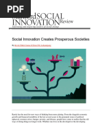 Social Innovation Creates Prosperous Societies