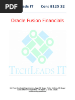 Fusion Finance GL Module