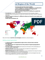 Cultural Regions of The Wolrd