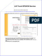 Caterpillar Lift Truck Ep25cn Service Manuals