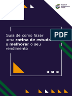 E-Book - Guia de Como Fazer Uma Rotina de Estudos e Melhorar o Seu Rendimento