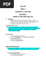 Jur 110 Chapter 1 Notes Lecture 1-5