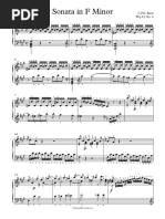 C.P.E Bach Sonata in F Minor WQ 63 No.6 in Different Keys F Minor