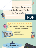 DIASS - The Settings, Processes, Methods and Tools in Counseling