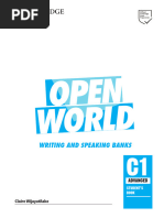 Open World Advanced Writing and Speaking Bank