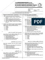 Soal PAS Akidah Akhlak Kelas XII K13 CC