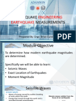 Seismic Waves, Location of Epicenter and Moment Magnitude