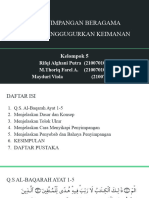 Penyimpangan Beragama Dan Menggugurkan Keimanan: Kelompok 5