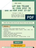 Shalat Dan Telaah Surah Al-Isra Ayat 78 Dan Ar-Rum Ayat 17-18