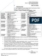 AP Inter Examinations Time Table 2024