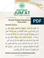 027 Khutbah Jumat Majelis Tabligh PDM Bantul - Menjadi Pribadi Yang Bermanfaat Di Masyarakat