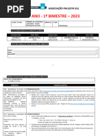 SD 3º ANO 1º BIM. 2023 - Revisada