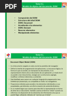 Tema 4.1. Modelo de Objetos Del Documento - DOM.PARTE1