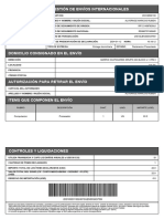 Gestión de Envíos Internacionales: 203185331302401DJEN0034379W