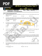 #MOCK JEE Main Practice Test 11 Surface Tension, Viscosity & Elasticity