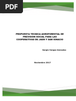 Propuesta Tecnica Agroforestal para Las Cooperativas de Jaen y San Ignacio