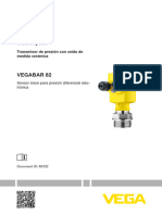 ES Guía Rápida VEGABAR 82 Sensor Esclavo para Presión Diferencial Electrónica