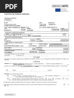 Contrato de Trabajo Temporal: Datos de La Empresa