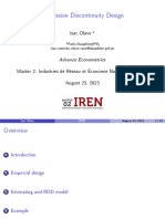 Regression Discontinuity Design: Isac Olave