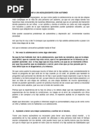 5 Formas de Apoyar A Un Adolescente Con Autismo