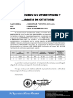 Certificado de Operatividad de Extintores Ingenieria & Proyectos Alfa 04.11.2022