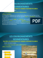 Les Environnements Sedimentaires