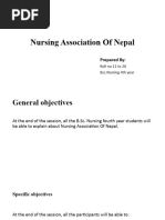 Nursing Association of Nepal: Prepared by