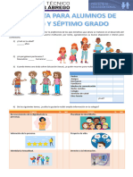 Encuesta para Alumnos de Sexto y Septimo Grado