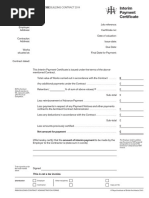 Interim Payment Certificate: This Is Not A Tax Invoice