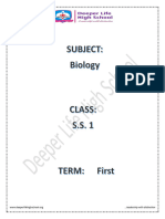 BIOLOGY SS1 IST TERM E-NOTES (Reviewed)