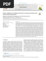 Kinetic Modelling of Microalgae Cultivation For Wastewater Treatment and Carbon Dioxide Sequestration