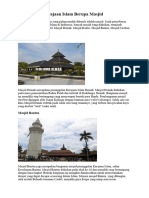 Peninggalan Kerajaan Islam Berupa Masjid