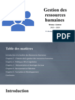 Gestion Des Ressources Hunianes